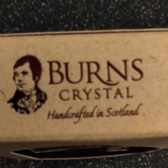 Burns Crystal New Boxed fancy thistle SCOTLAND standing stone rock sides Gift - Picture 5 of 8